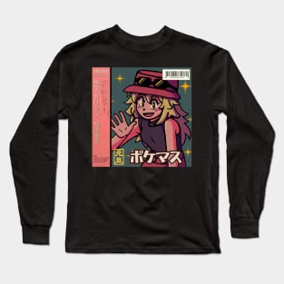 vaporwave anime aesthetic serena video game Long Sleeve T-Shirt